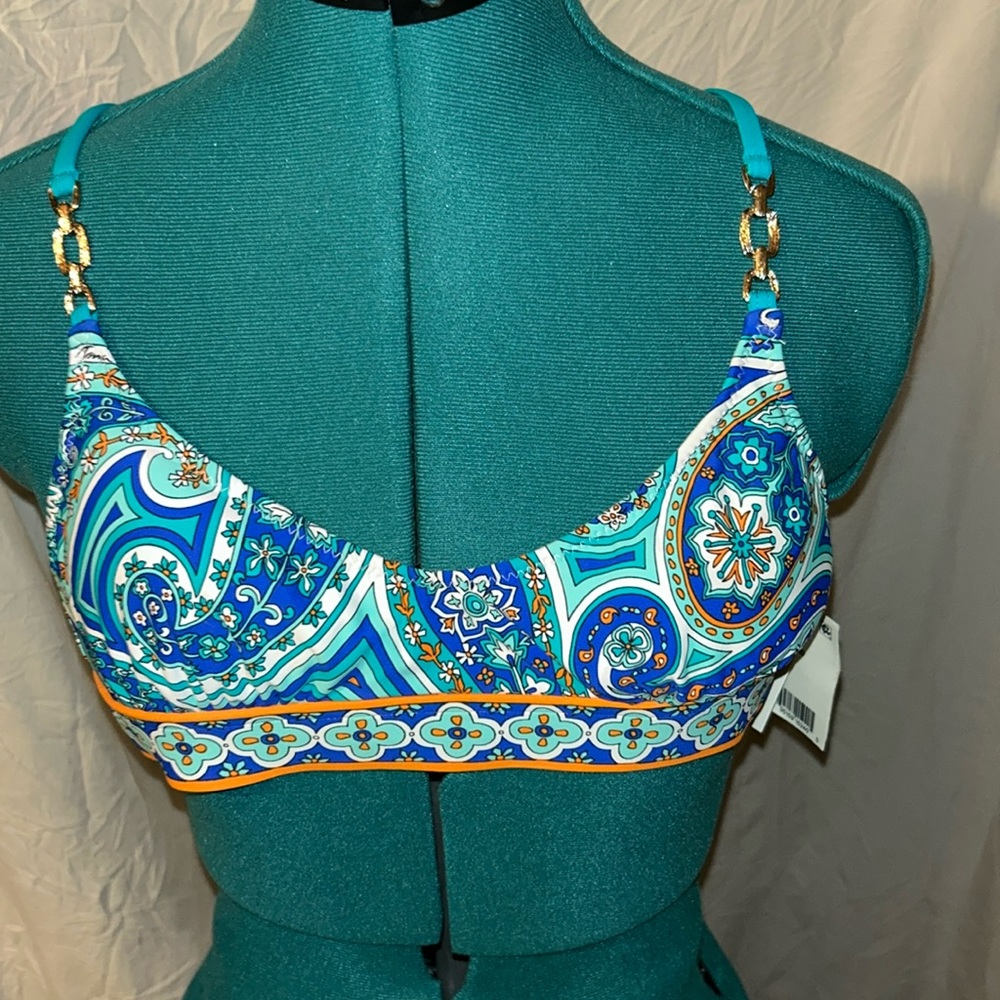 Trina Turk swimsuit top size 2 NWT.